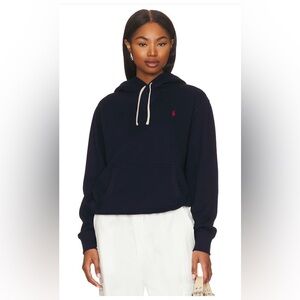 Polo Ralph Lauren Women’s Fleece Hoodie in Cruise Navy - Size Medium